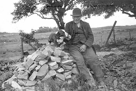 David Jones with his Corgi