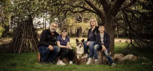 familyAureate corgis Family with a corgi cardigan corgi with family